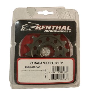 Renthal sprocket front 14T ultralight Yamaha YZF R6 2006-11 (520 convers)