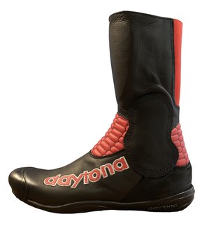 Daytona seitenwagen stiefel (Schwarz/Rot)