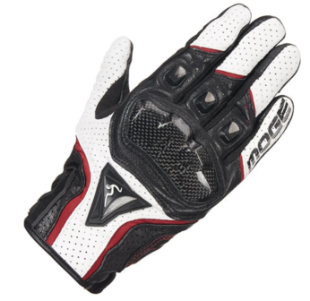 Moge Racing atmungsaktive Handschuhe (Schwarz/Wei&szlig;/Rot)