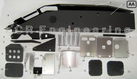 LCR Chassis Teil hintern (AA4)