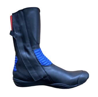 Daytona seitenwagen stiefel (Schwarz/Blau/Rot)