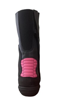 Daytona seitenwagen stiefel (Schwarz/Rosa)