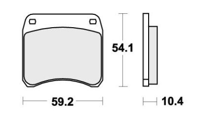 SBS 523DCC Bremsbel&auml;ge 