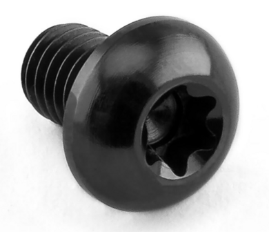 Pro-Bolt Halbrundkopfschraube aus Titan M5x(0.80mm)x8mm Innensechsrund (Schwarz)