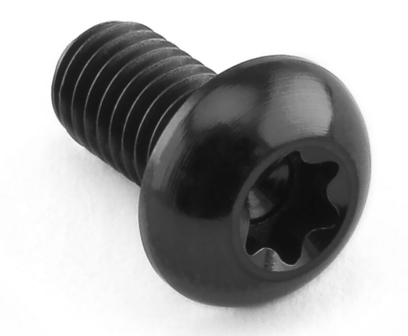 Pro-Bolt Halbrundkopfschraube aus Titan M5x(0.80mm)x10mm Innensechsrund (Schwarz)