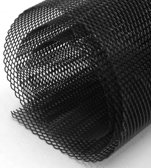 Schutz Gitter k&uuml;hller 3mm x 6mm / 100cm x 33cm (schwarz)