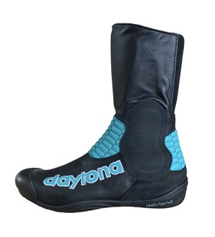 Daytona seitenwagen stiefel (Schwarz/T&uuml;rkis)