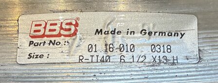 BBS Felgenbett innen 6.5 x 13'' gebraucht (1)