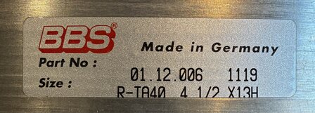 BBS Felgenbett aussen 4.5 x 13'' gebraucht (2)