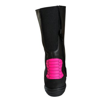 Daytona seitenwagen stiefel (Schwarz/Neonpink)