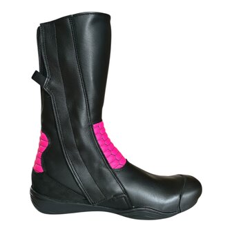 Daytona seitenwagen stiefel (Schwarz/Neonpink)
