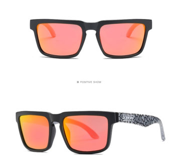 Dubery Sonnenbrille grau/schwarz/rot
