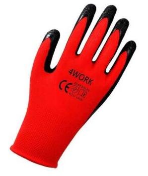 4 work working gloves size 9/L