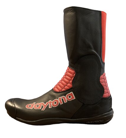 Daytona seitenwagen stiefel (Schwarz/Rot)