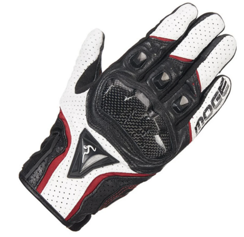 Moge Racing atmungsaktive Handschuhe (Schwarz/Weiß/Rot)