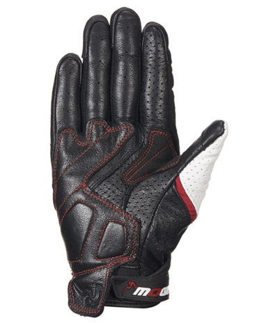 Moge Racing atmungsaktive Handschuhe (Schwarz/Weiß/Rot)
