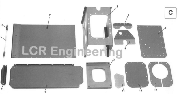 LCR Inner sidecar plate (C2)
