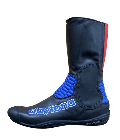 Daytona seitenwagen stiefel (Schwarz/Blau/Rot)