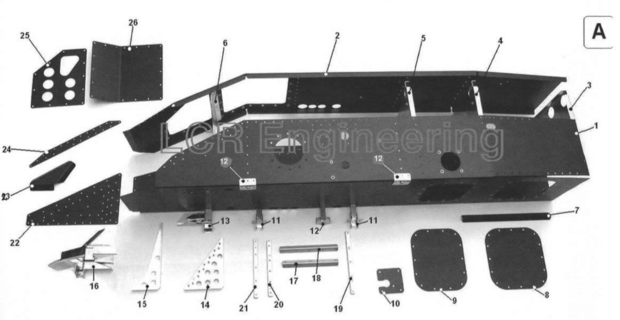 LCR Chassis Teil (A1)