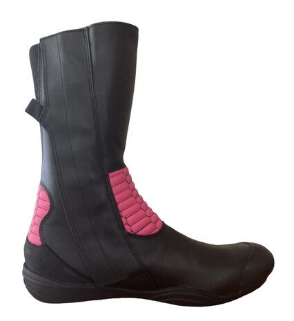 Daytona seitenwagen stiefel (Schwarz/Rosa)