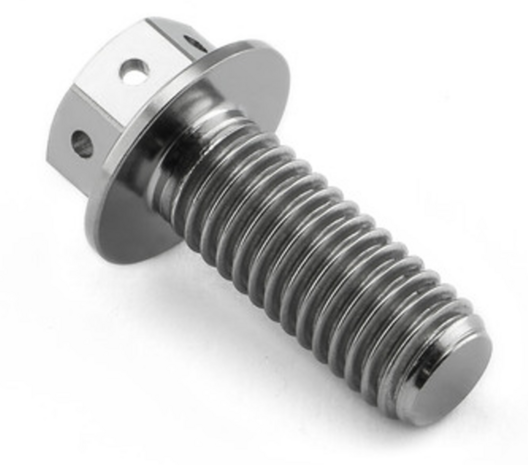 Pro-Bolt Titan Aussensechskantschraube mit Scheibe M8x(1.25mm)x20mm Race Spec