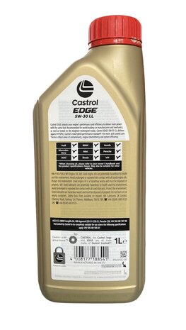 CASTROL EDGE 5W-30 LL 1L - Sidecarshop