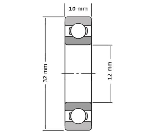 NSK 6201DDUC3 radlager ARS (L8)