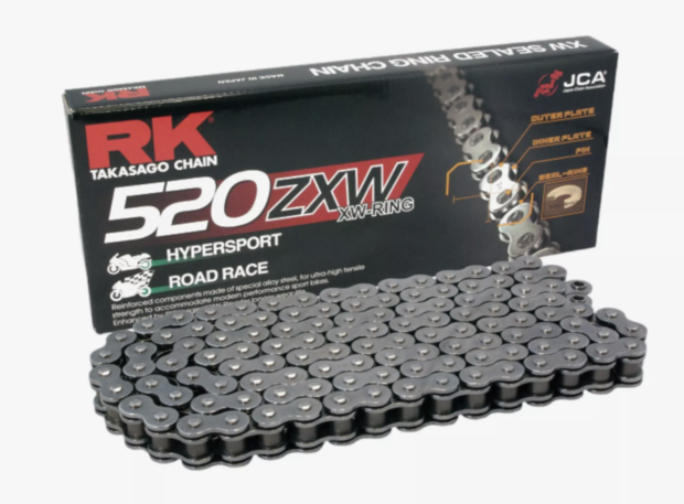RK Racing Chain XW-Ring Chain 520ZXW 94L (Silber)