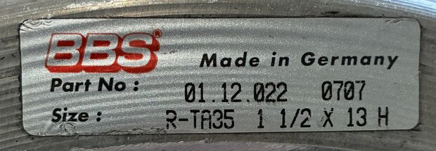 BBS Felgenbett aussen 1.5 x 13'' gebraucht (1)