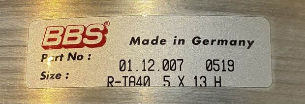 BBS Felgenbett aussen 5.0 x 13'' B-Ware (2)