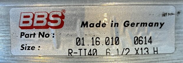BBS Felgenbett innen 6.5 x 13'' gebraucht (3)