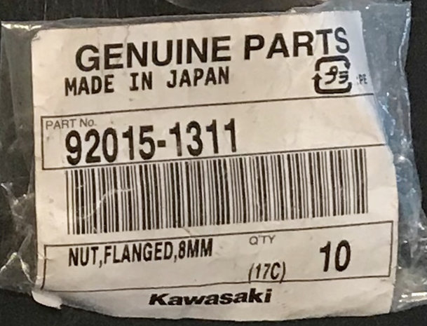 26x neu Kawasaki 92015-1311 Flanschmutter 8mm