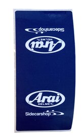 Sidecarshop Arai tear off Aufkleber Blau (10 Stück)