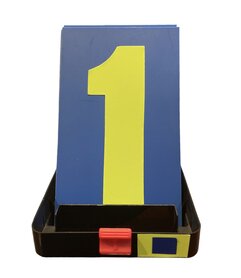 Boxentafel Figurenset (blau/fluorgelb)